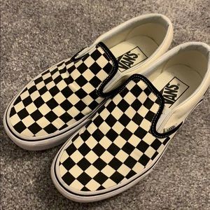 Checkered Platform Vans women size 7.5